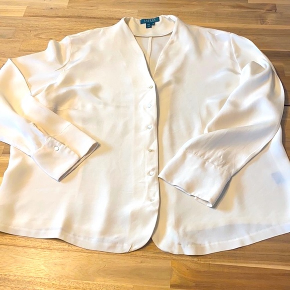 RALPH LAUREN 100% silk blouse FINAL PRICE - Picture 3 of 7